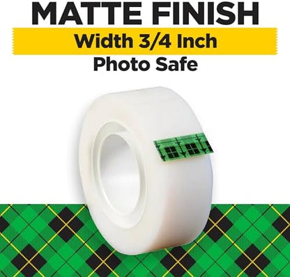 Scotch Magic Tape,Invisible,Home Office Supplies and Back to School Supplies for College and Classrooms,12 Rolls,(Pack of 2)