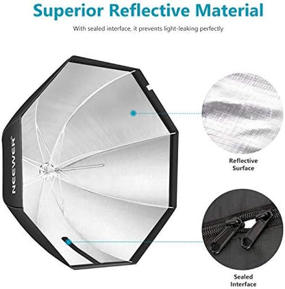 NEEWER 37.5inches/95centimeters Octagon Softbox with Carrying Bag