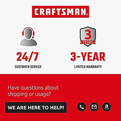 CRAFTSMAN 75 Ft. Contractor Retractable Cord Reel, 4 Grounded Outlets