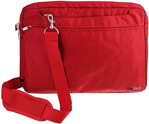 Navitech Red Water Resistant Graphics Tablet Bag - Compatible with Mafti 20 Pcs LCD Writing 6.5 Inch Tablet