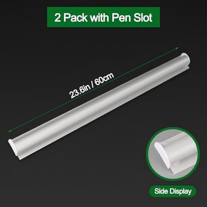 Ticket Holder for Restaurant Order Receipt Holders Strip(24 in, Silver, 2p)