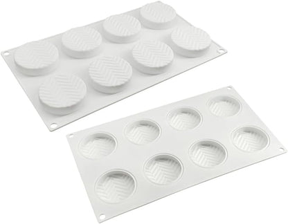 Silicone Mold for Baking Cakes,Soap Molds,Flower Shape Silicone Molds for Homemade French Dessert Mold for Pastry Chocolate,Jelly Chocolate Mold ＆ Ice Cube Tray (E_ Leaf Geometry)