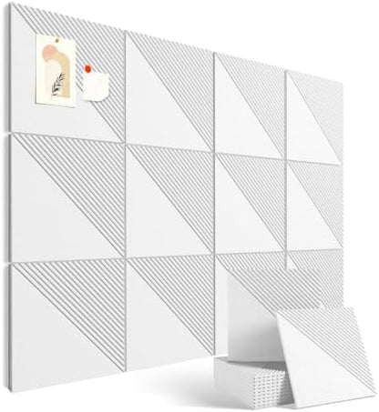48" x 36" Large Cork Board Alternative&Felt Bulletin Board, White