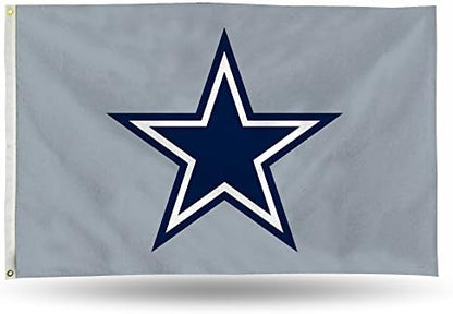 NFL Rico Industries Standard 3' x 5' Banner Flag Single Sided - Indoor or Outdoor - Home Décor