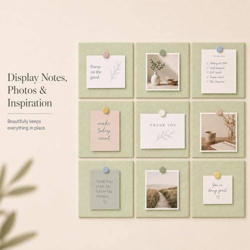 Felt Bulletin Board Tiles, Cork Board Alternative, 48 x 36 in