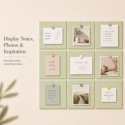 Felt Bulletin Board Tiles, Cork Board Alternative, 48 x 36 in