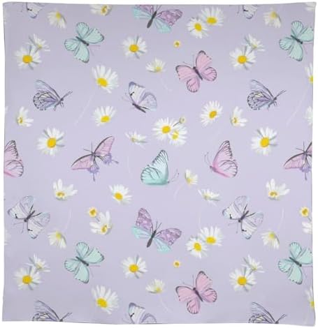 Butterfly Tablecloth, Watercolor Daisy Flowers Rustic Spring Summer Floral Butterfly Table Cover for Indoor Outdoor Patio Party Picnic Wedding Home Kitchen Dinner Table Decor 55x75in