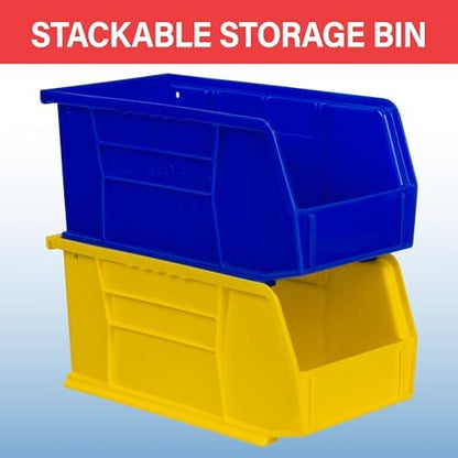 Akro-Mils 30230 AkroBins Plastic Storage Bins, 11"x5"x5", Red, 12-Pack