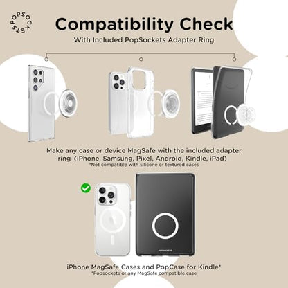 PopSockets Phone Grip for MagSafe, Magnetic Holder- Oxblood
