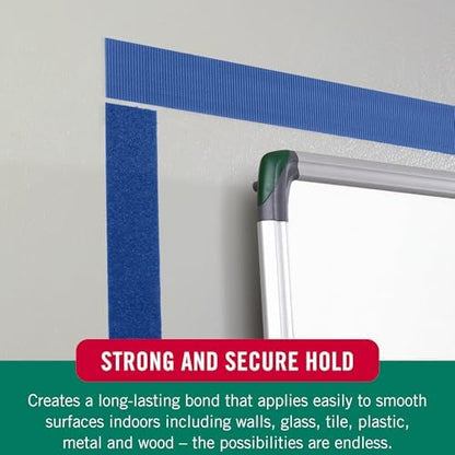 VELCRO Brand Colors Sticky Back Tape, Blue, 10ft Roll, Adhesive