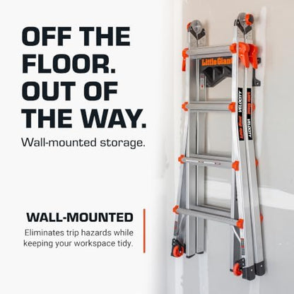 Little Giant Ladder Rack Wall-Mount Ladder Storage Accessory, 15097