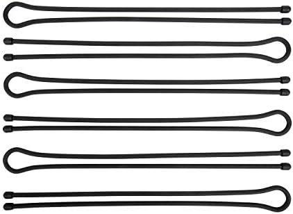 Nite Ize Gear Tie Original ProPacks - Reusable Rubber Twist Ties for Indoor & Outdoor Use - Bendable Wire Interior - Durable Rubber Exterior - Secure Grip - Black, 32" (6 Pack)