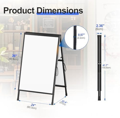 24×36 Inch Slide-in Folding A-Frame Sign Holder (Frame Only)