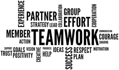 Teamwork Wall Decal, Office, Conference Room & Break Room Decor