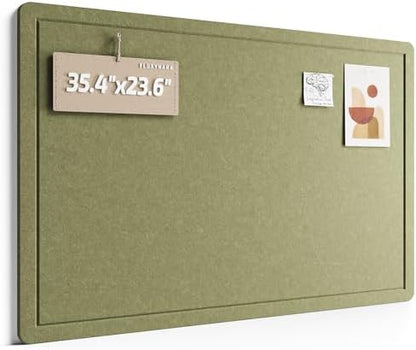 Fluxynara 35.4" x 23.6" Bulletin Board, Olive Green