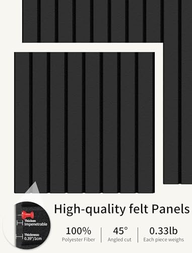 48" x 24" Cork Board Alternative, 8 Pack Felt Bulletin Board Tiles with 30 Adhesive Tabs Wall Push Pin Board for Office Classroom Bedroom Decor