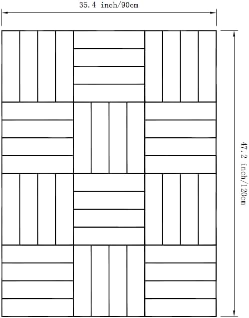 12-Pack White Felt Wall Tiles(11.8'' x 11.8'' Each), 36'' x 48'' Large Cork Board Alternative, Self-Adhesive Bulletin Pin Board for Office Home Kitchen Photos & Memos-Slat