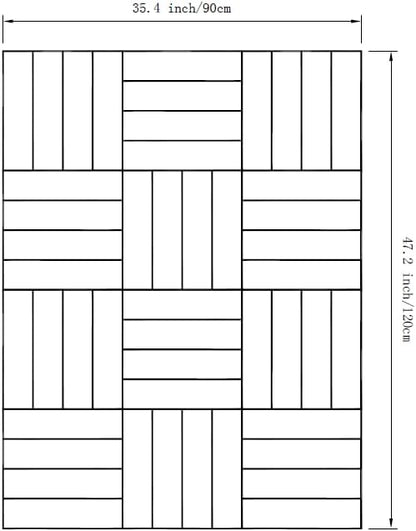 12-Pack White Felt Wall Tiles(11.8'' x 11.8'' Each), 36'' x 48'' Large Cork Board Alternative, Self-Adhesive Bulletin Pin Board for Office Home Kitchen Photos & Memos-Slat