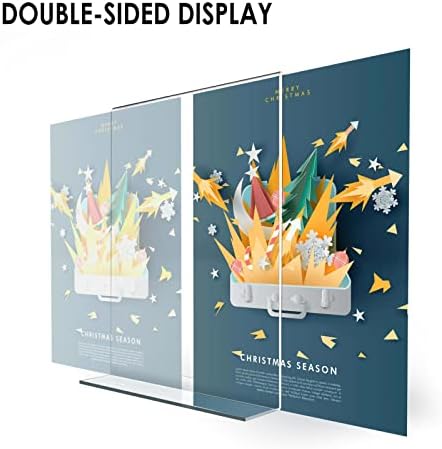 Relx Acrylic Sign Holder 8.5 x 11, Plastic Frame Flyer Holder, Double Frames Clear Acrylic Display Stand for Store, Restaurant (20 pack)