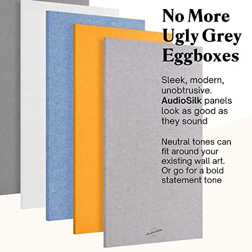 Acoustic Panels, 2 Pack, Large, 46" x 23", Mid Grey