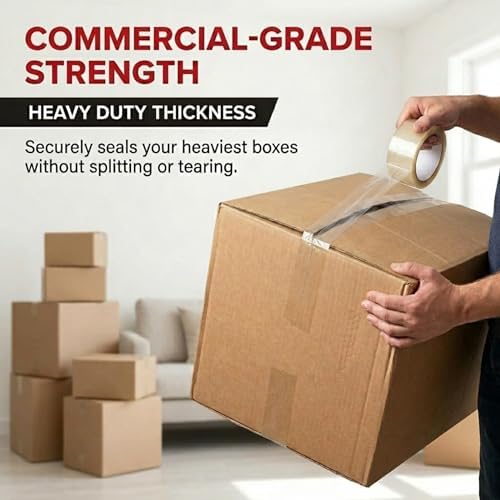 Tape Logic Packing Tape (12-Rolls), 2" x 55 yd - Heavy Duty Packaging Tape Refill for Shipping, Moving, Order Fulfillment, Hot Melt 1.6 Mil