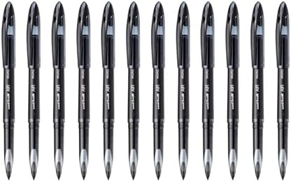 uniball™ Air Porous Point Pens, Medium Point (0.7mm), Black, 12 Pack