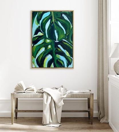 Kate and Laurel Sylvie Blank Framed Canvas Wall Art; 31.5x41.5 Bright Gold; Modern Empty Canvas for Paint-Your-Own Art; Ready to Paint Premium Canvas Already Framed