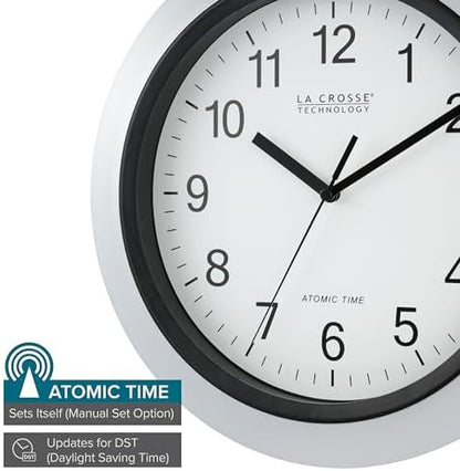 La Crosse Technology WT-3129S 12 Inch Atomic Analog Wall Clock