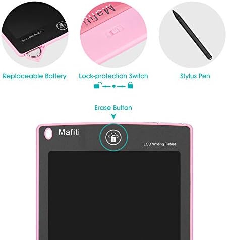 LCD Writing Tablet 8.5 Inch 4 Pack Electronic Writing Drawing Pads Doodle Board Gift for Kids Boys Girls