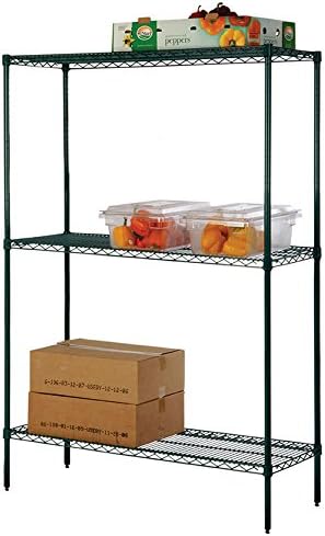 Omega 18" Deep x 42" Wide x 96" High 3 Tier Freezer Starter Shelving Unit