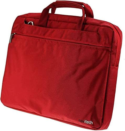Navitech Red Water Resistant Graphics Tablet Bag - Compatible with HUIXIANG LCD Writing Tablet 10 Inch