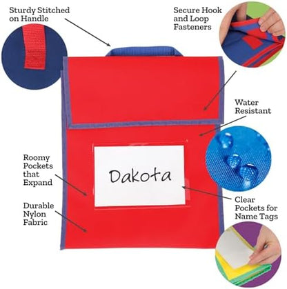 Really Good Stuff Book Pouch, 4 Pack, Water-Resistant