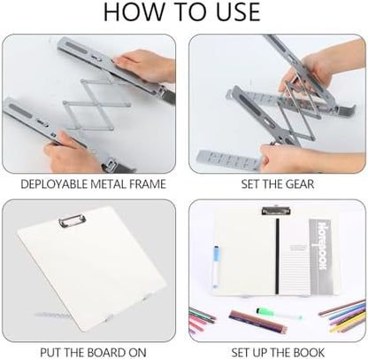 Slant Board for Writing 16x12in Adjustable Slanted Dry Erase Writing Board