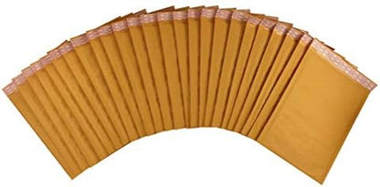 Amazon Basics Kraft Bubble Self-Seal Padded Mailing Envelopes, 10.5" x 16" (Internal Size 10.25" x 15"), Shipping Packaging, Brown, 25-Pack