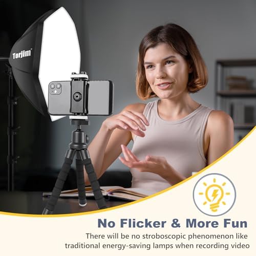 Torjim Softbox Photography Lighting Kit | 20" X 20" & 85W LED Studio Lights