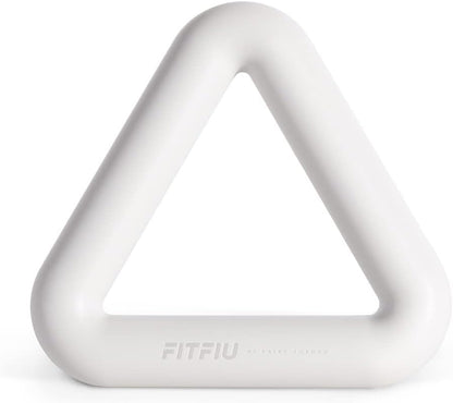 Fitness Pack of 4 Pilates Accessories: 1 Weights 2 Wristbands 2 Dumbbells 2 Dumbbells 2 Sliding Discs 1 Steel Elastic Band in White Silicone