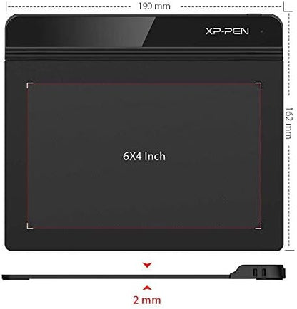 Drawing Tablet XPPen StarG640 Digital Graphic Tablet 6x4 Inch Art Tablet with Battery-Free Stylus Pen Tablet for Mac, Windows and Chromebook (Drawing/E-Learning/Remote-Working)
