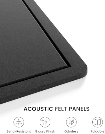 Fluxynara 70.8" x 47.2" Large Bulletin Board, Black