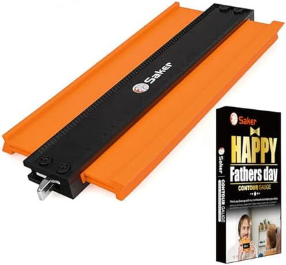 Saker Contour Gauge Profile Tool with Lock 10Inch, Father's Day Packaging