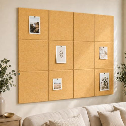 Felt Bulletin Board Tiles, Cork Board Alternative, 48 x 36 in