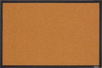 Quartet Cork Bulletin Board, Framed Corkboard, 2' x 3', Black Frame, Message Board, Vision Board (MWDB2436-BK)