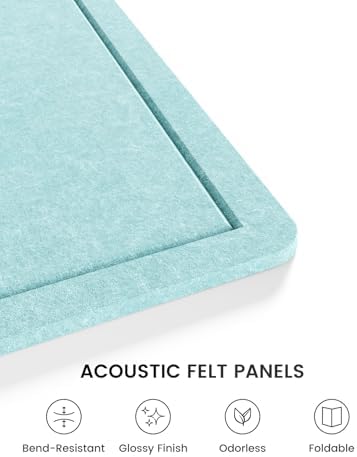Fluxynara 23.6" x 17.1" Bulletin Board, Aqua Blue