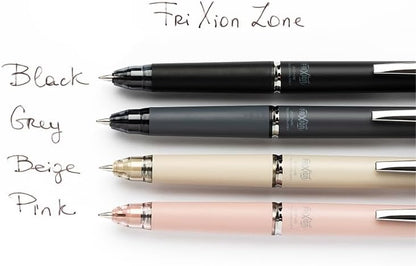 PILOT - Frixion Ball Zone Beige in gift box - Premium erasable retractable pen with thermosensitive ink - Refillable and ergonomic rollerball pen - Black ink - Medium point