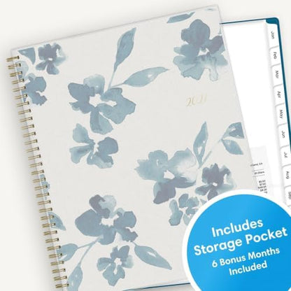 Blue Sky 2027 Weekly & Monthly Planner Calendar, 8.5"x11", Bakah Blue