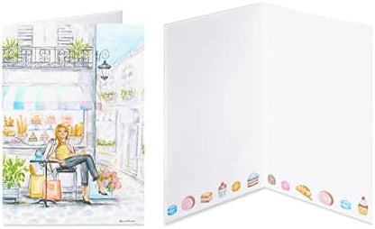 Papyrus Deluxe Boxed Birthday Card Assortment - Designed by Bella Pilar, City Fashion (4-Count)