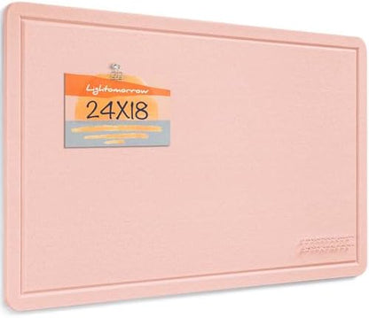 Felt Bulletin Board 24x18 inches, Decorative Pin Board for Home & Office