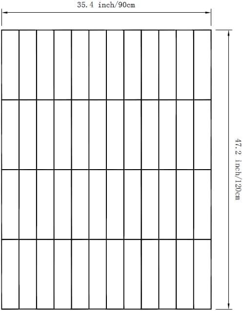 12-Pack White Felt Wall Tiles(11.8'' x 11.8'' Each), 36'' x 48'' Large Cork Board Alternative, Self-Adhesive Bulletin Pin Board for Office Home Kitchen Photos & Memos-Slat