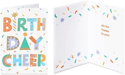 Papyrus Deluxe Boxed Birthday Card Assortment, Bright Birthday (4-Count)