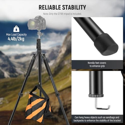 NEEWER Photography Light Stand, 1.5-6.4ft/47-195cm Reversible Aluminum
