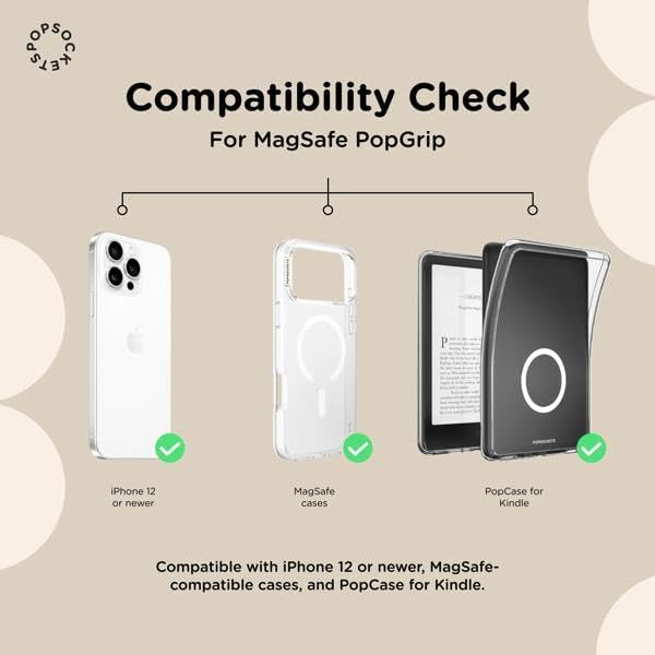 PopSockets Phone Grip for MagSafe, Magnetic Holder- Love Ya Pikachu